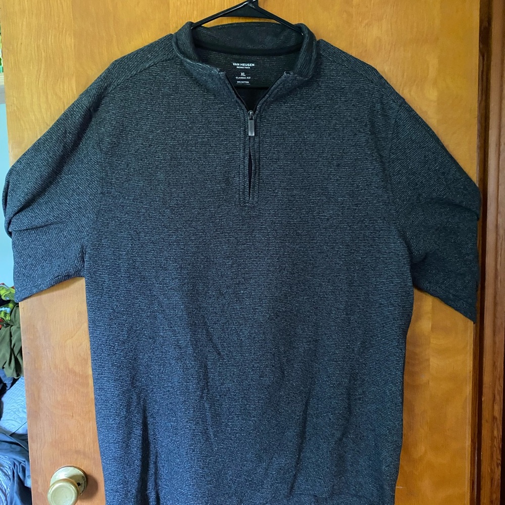 Van Heusen Gray Zip Up Sweater